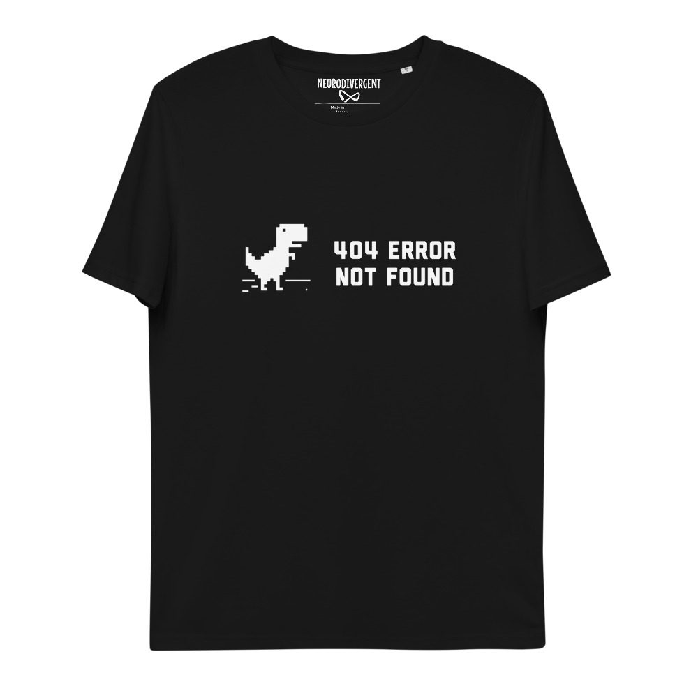 404 Error Not Found Unisex Organic Cotton T-shirt