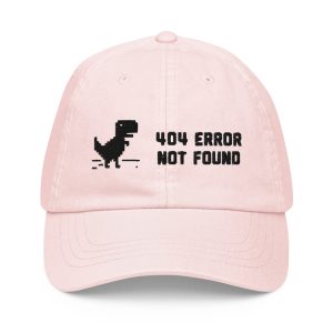 404 Error Not Found Pastel Baseball Hat