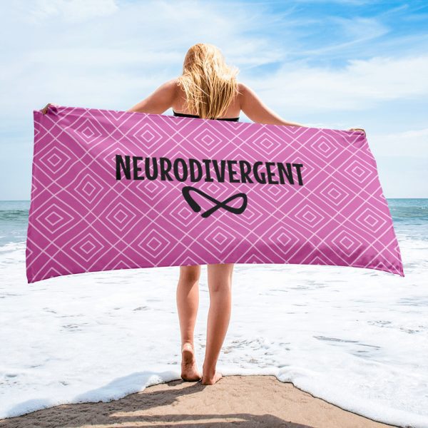 New Neurodivergent Pink Towel
