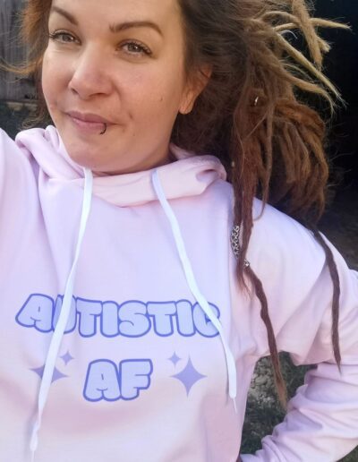 Autistic AF Pink Unisex Hoodie