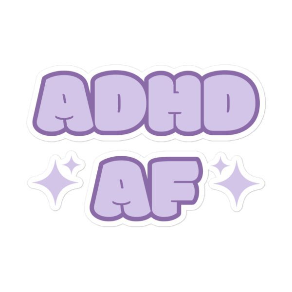 ADHD AF Bubble-free Stickers