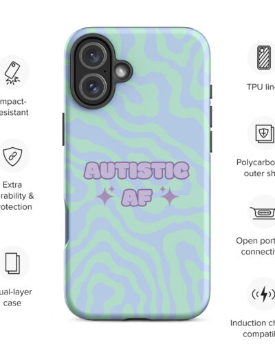 Autistic AF iPhone Case