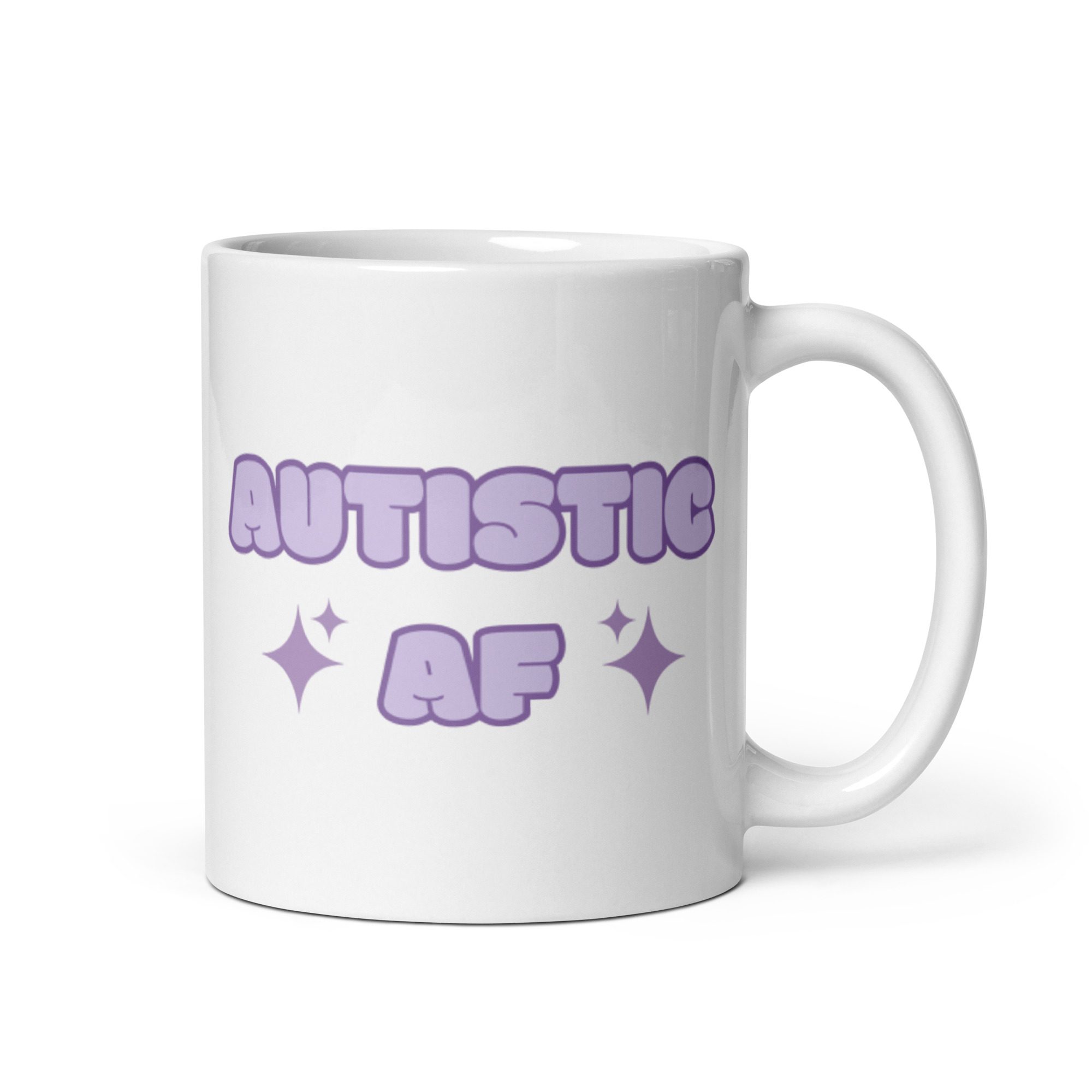 Autistic AF Glossy Mug