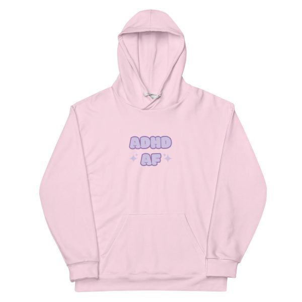 ADHD AF Pink Unisex Hoodie