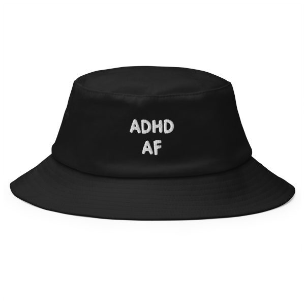 ADHD AF Old School Bucket Hat