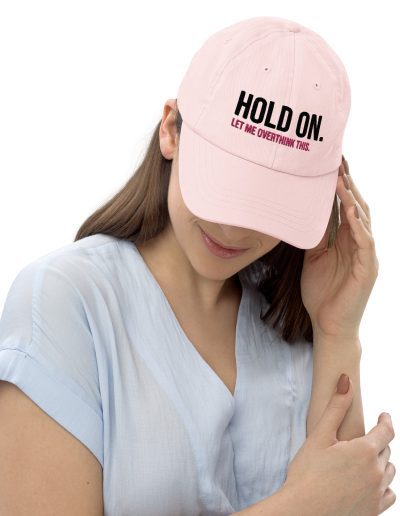 Hold On Let Me Overthink This Pastel Baseball Hat