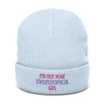I’m Not Your Neurotypical Girl Ribbed Knit Beanie