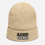 ADHD Gang Organic Ribbed Beanie