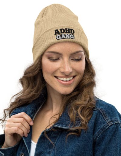 ADHD Gang Organic Ribbed Beanie