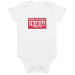 Handle With Care – FRAGILE Organic Cotton Baby Bodysuit