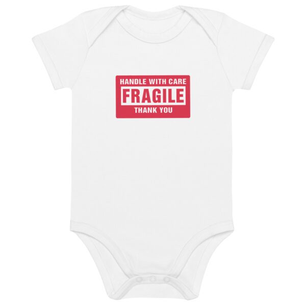 Handle With Care – FRAGILE Organic Cotton Baby Bodysuit