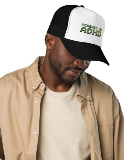 Powered By ADHD Foam Trucker Hat