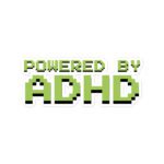 Powered By ADHD Bubble-free Stickers