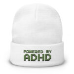 Powered By ADHD Embroidered Beanie