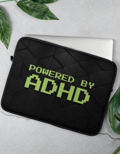 Powered By ADHD Laptop Sleeve