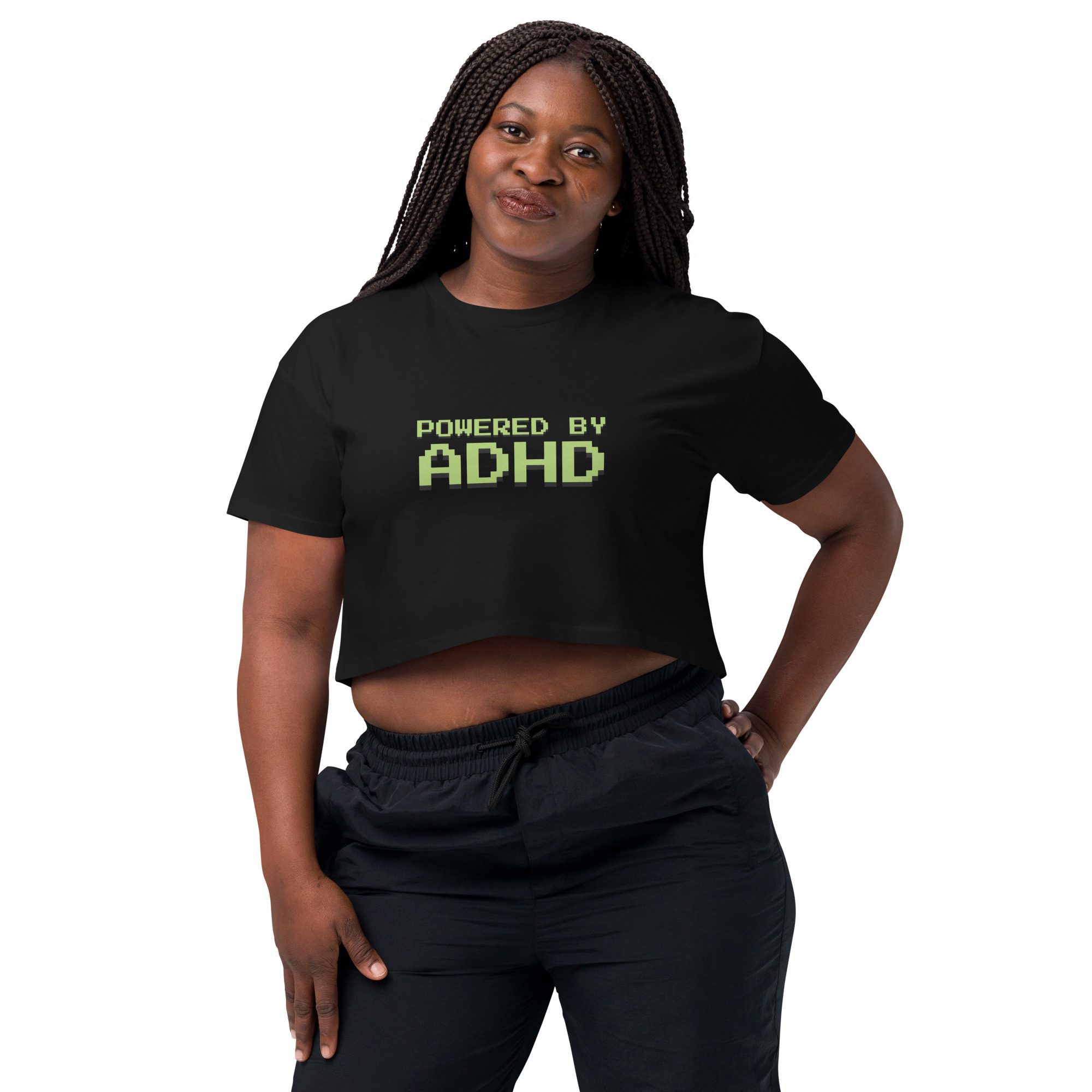 Powered By ADHD Women’s Crop Top