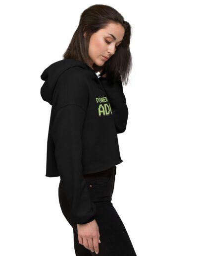 Powered By ADHD Crop Hoodie