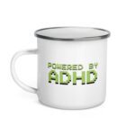 Powered By ADHD Enamel Mug