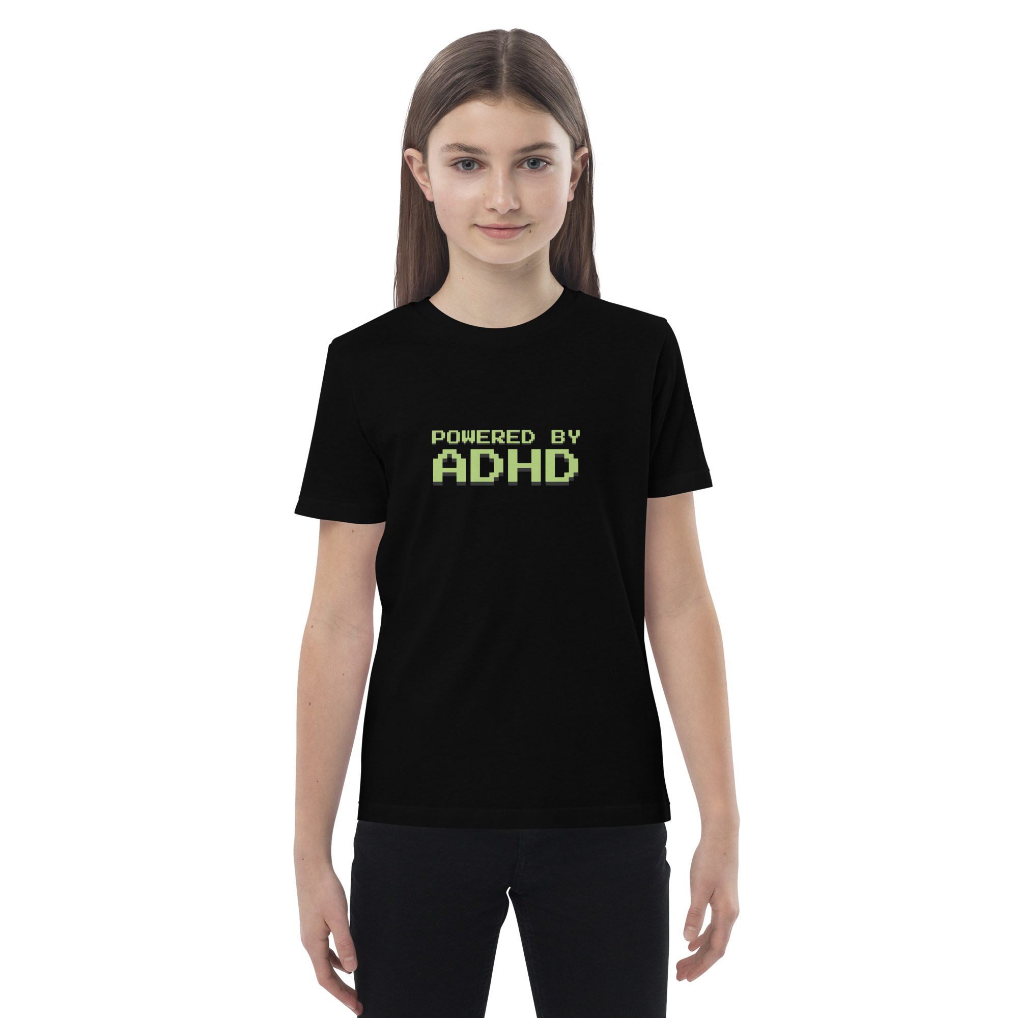 Powered By ADHD Organic Cotton Kids T-shirt