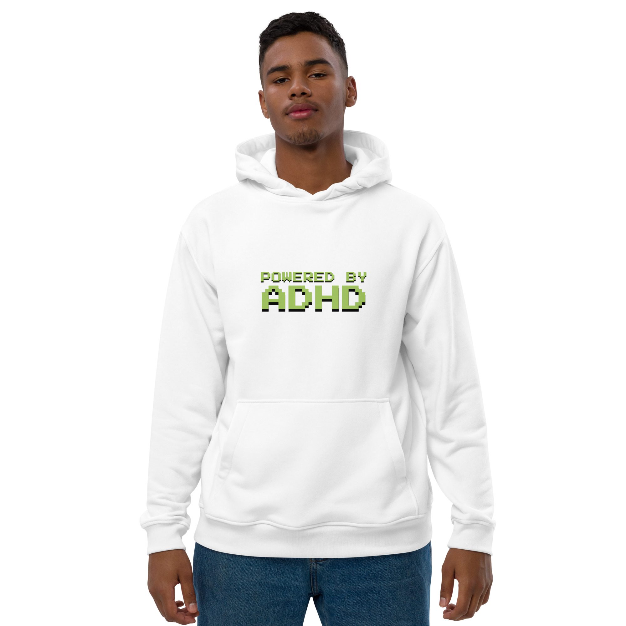 Powered By ADHD Premium Eco Hoodie