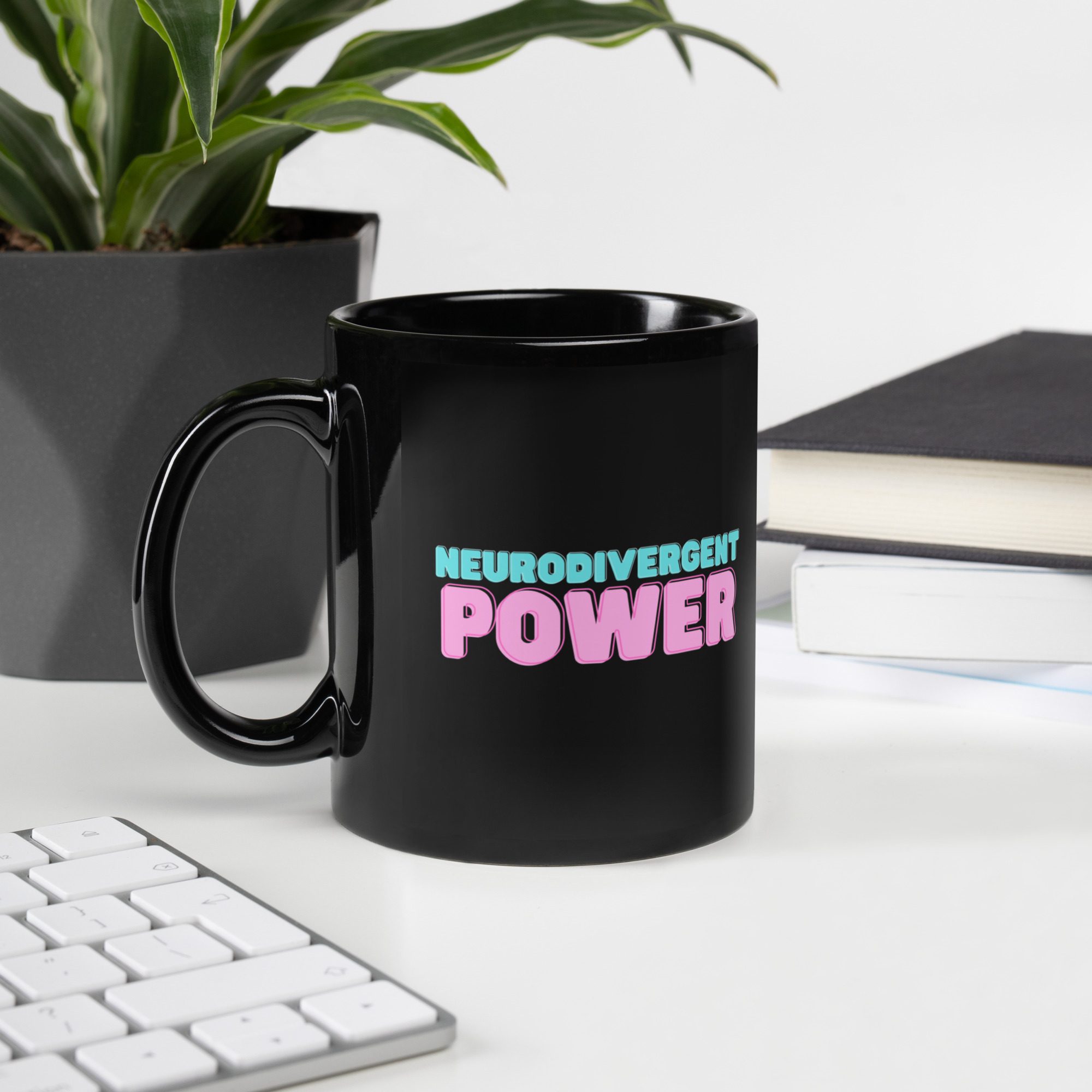 Neurodivergent Power Black Mug