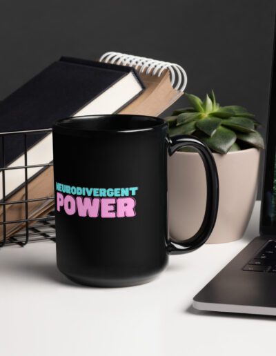 Neurodivergent Power Black Mug