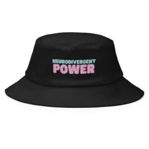 Neurodivergent Power Old School Bucket Hat