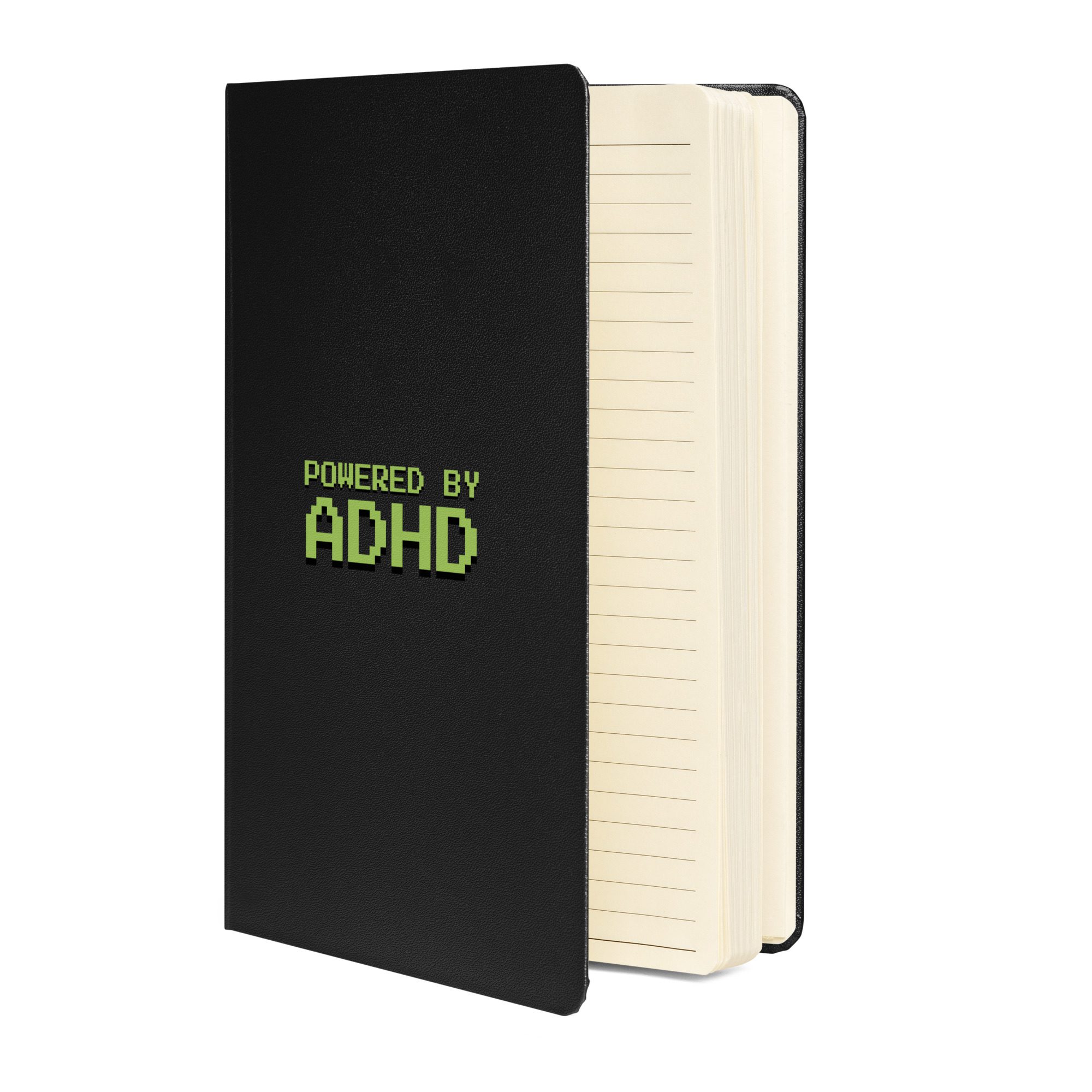 Powered By ADHD Hardcover Bound Notebook