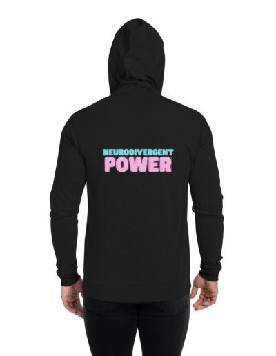 Neurodivergent Power Unisex Zip Hoodie