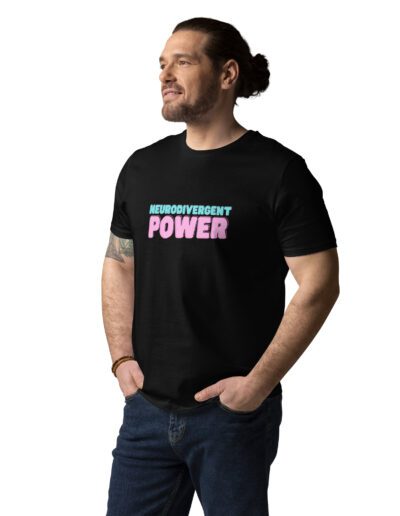 Neurodivergent Power Unisex Organic Cotton T-shirt