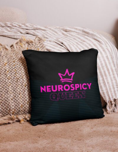 Neurospicy Queen Pillow