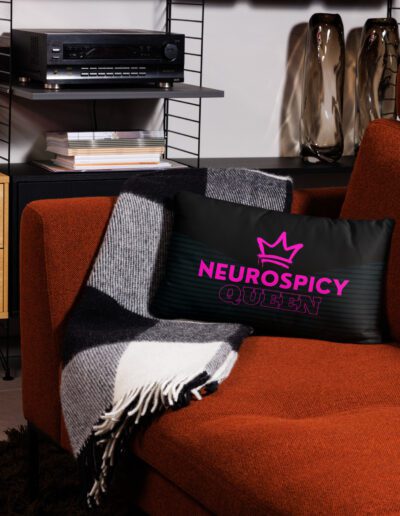 Neurospicy Queen Pillow