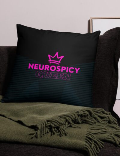 Neurospicy Queen Pillow