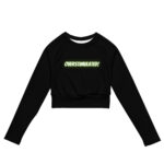 OVERSTIMULATED! Recycled Long-sleeve Crop Top