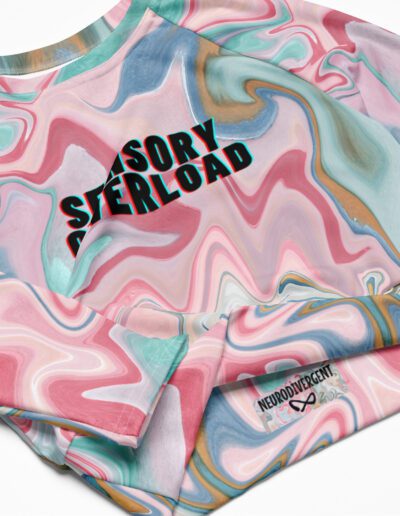 SENSORY OVERLOAD Recycled Long-sleeve Crop Top