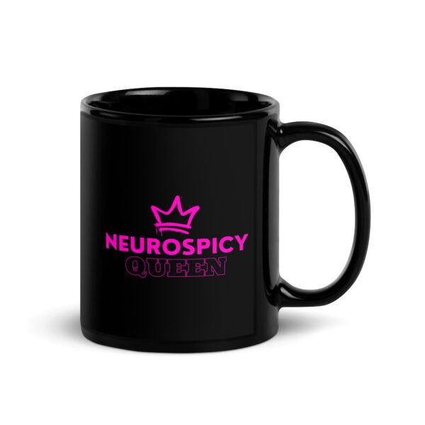 Neurospicy Queen Black Mug