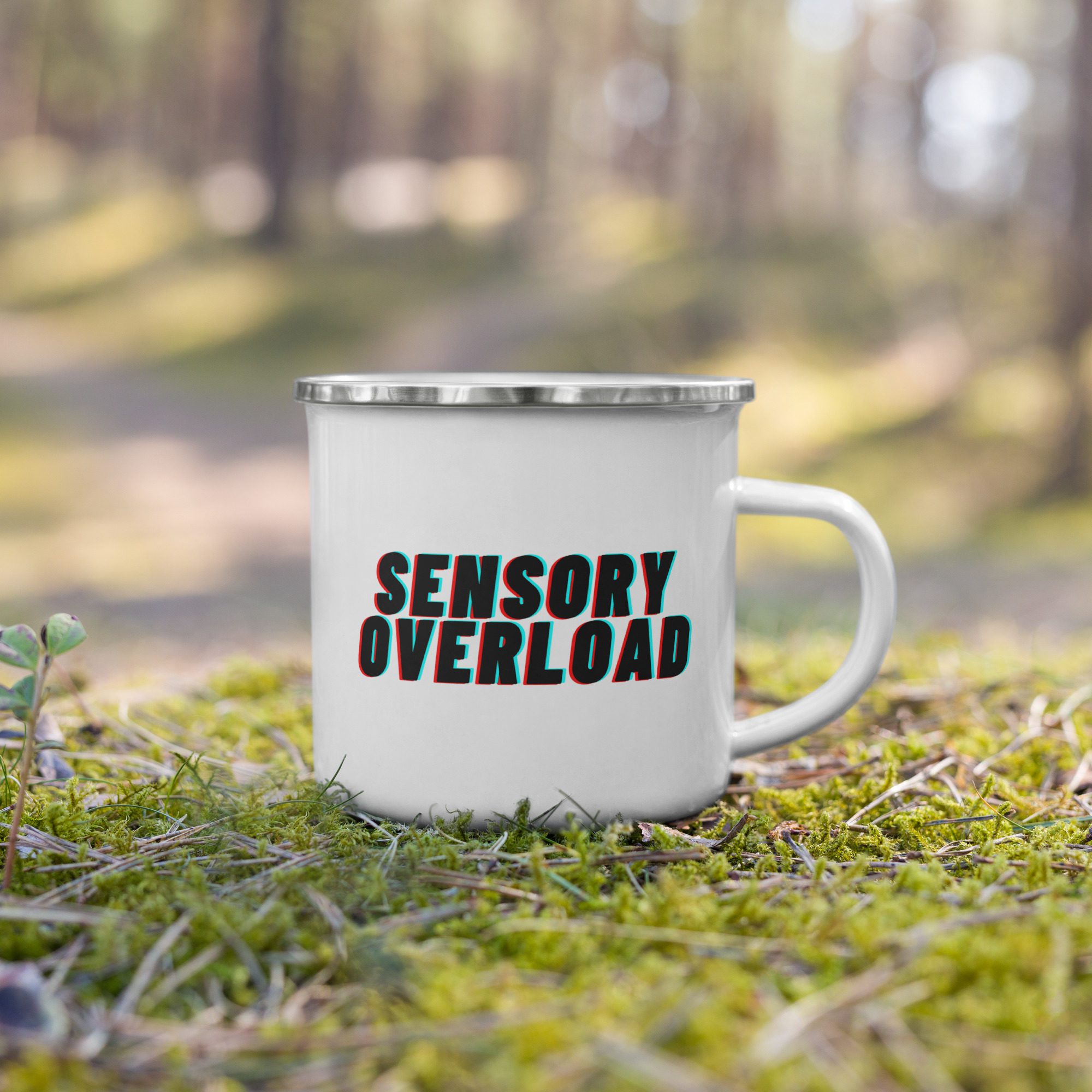 SENSORY OVERLOAD Enamel Mug