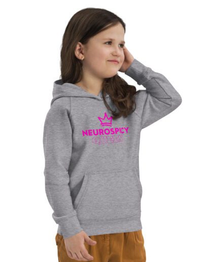 Neurospicy Queen Kids Eco Hoodie