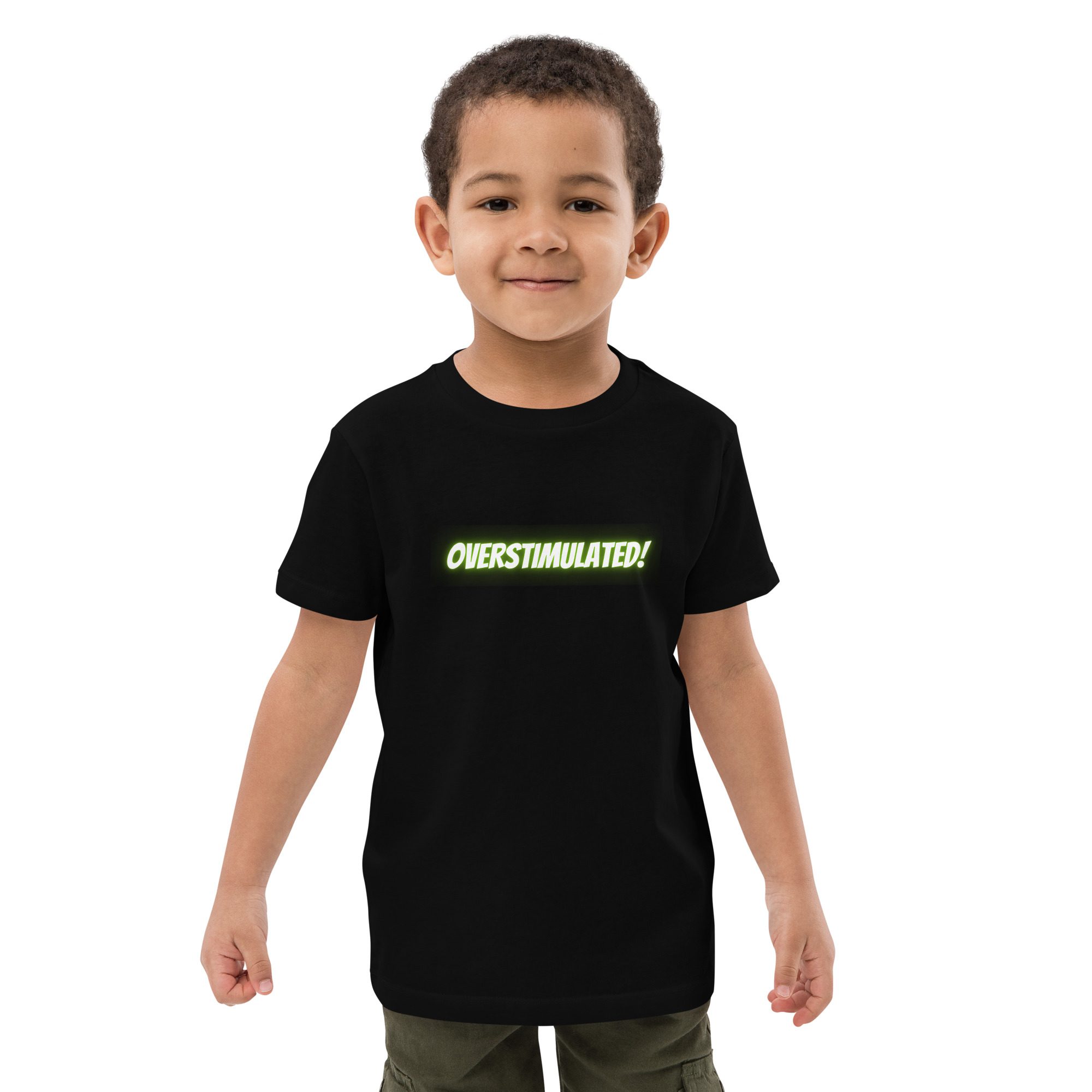 OVERSTIMULATED! Organic Cotton Kids T-shirt