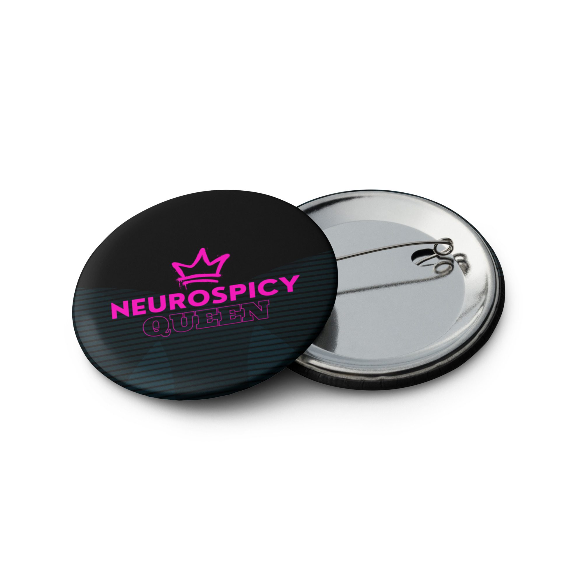 Neurospicy Queen Set of Pin Buttons