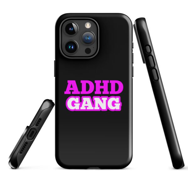 ADHD Gang Black/Neon Tough Case for iPhone®