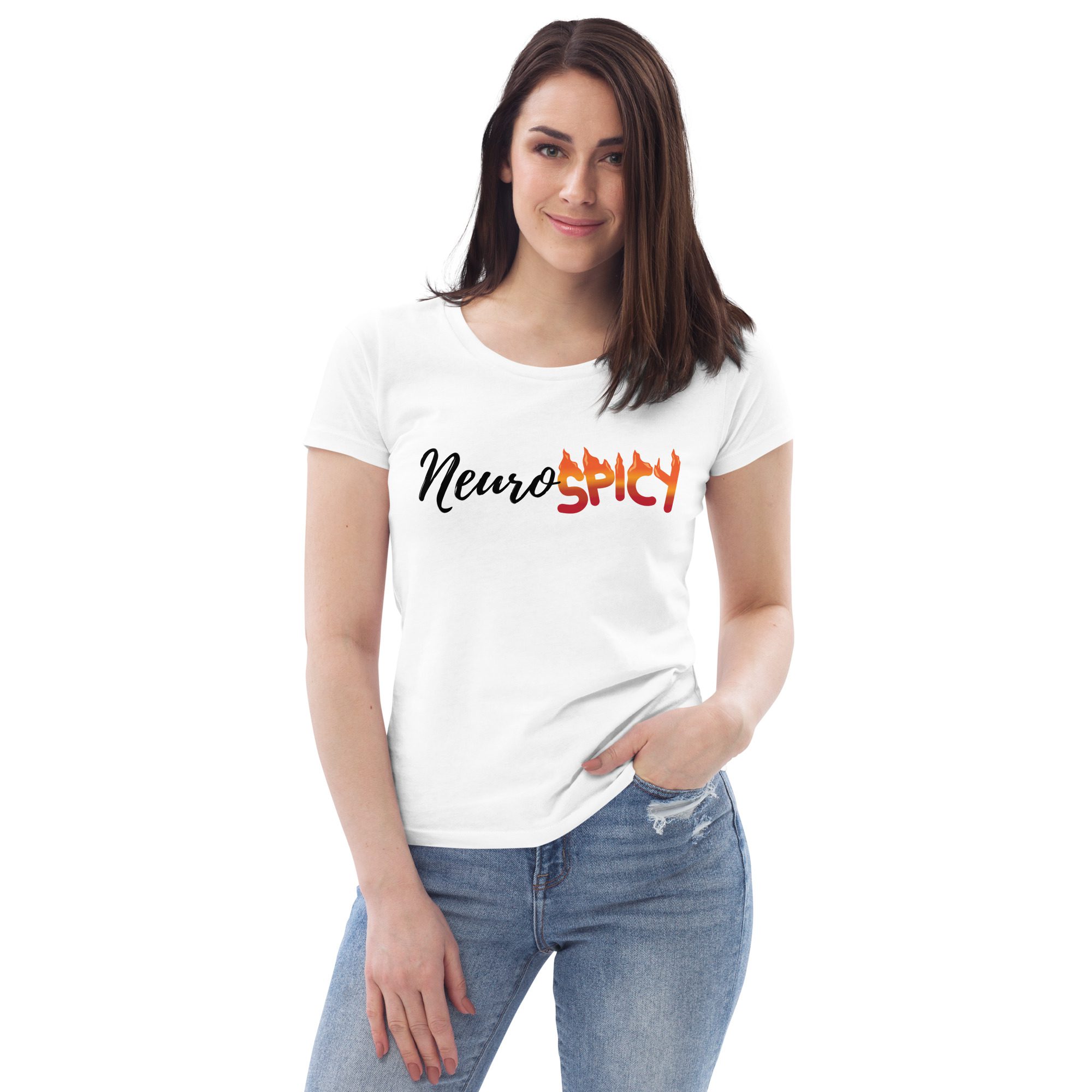 Neurospicy Autism ADHD Awareness Women's Fitted Eco T-shirt