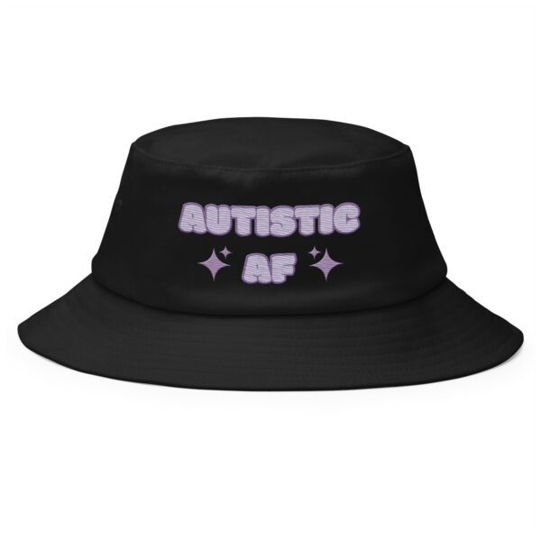 Autistic AF Neurodivergent Old School Bucket Hat
