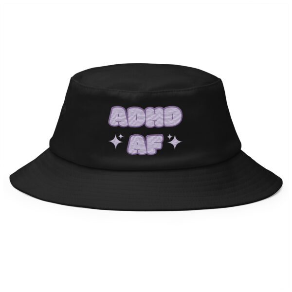 ADHD AF Neurodivergent Old School Bucket Hat