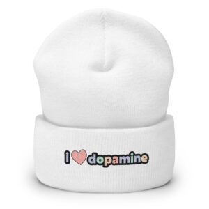 I Love Dopamine Cuffed Beanie