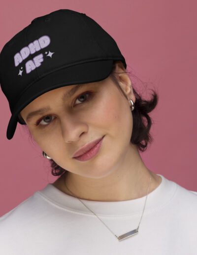 ADHD AF Neurodivergent Organic Dad Hat