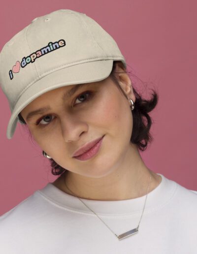 I Love Dopamine Organic Dad Hat