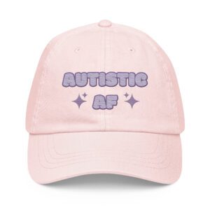 Autistic AF Neurodivergent Pastel Baseball Hat