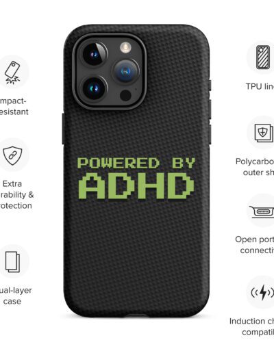 Powered By ADHD Tough Case for iPhone®