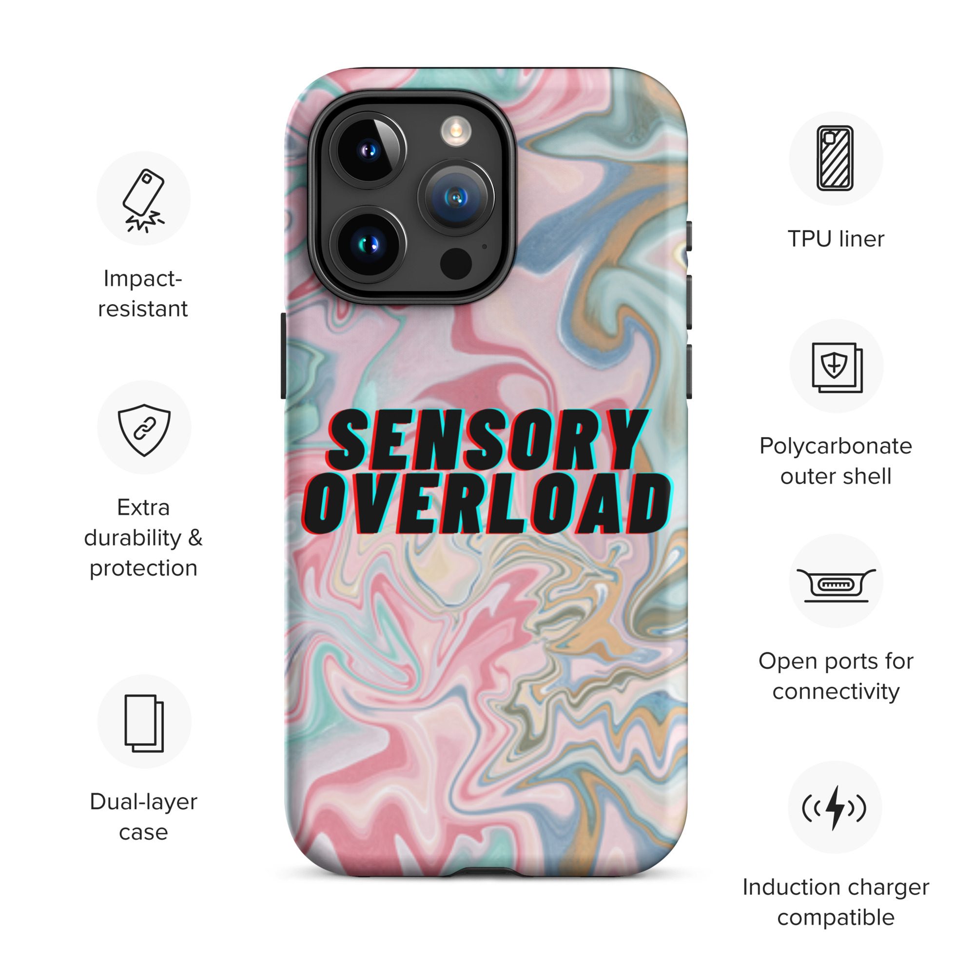 SENSORY OVERLOAD Tough Case for iPhone®